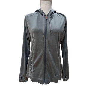 Woolrich Women's Grey Lightweight Full Zip Hoody Jacket Size S